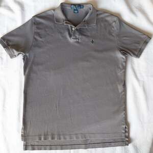 Polo Ralph Lauren Gray Short Sleeve Polo Shirt Men’s Large Classic Preppy Cotton